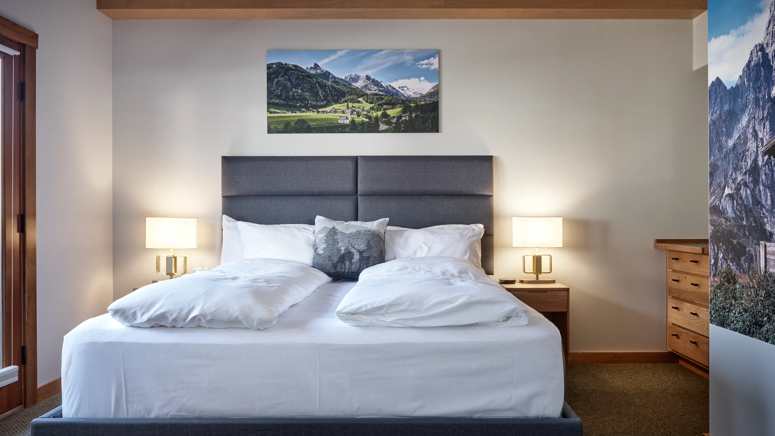 View of bedroom at Solstice Suite