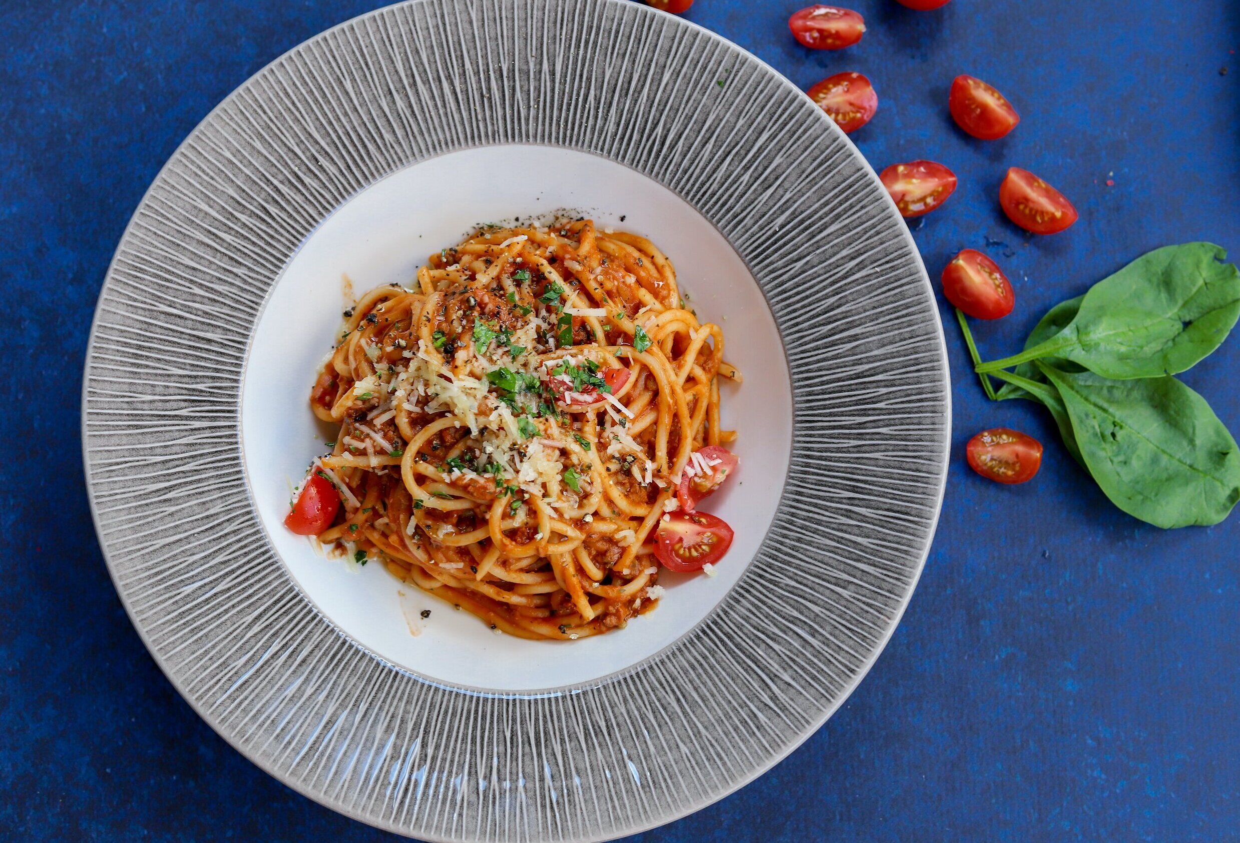 spaghetti on a plate